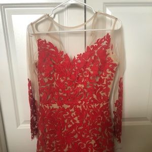 Red short formal dress